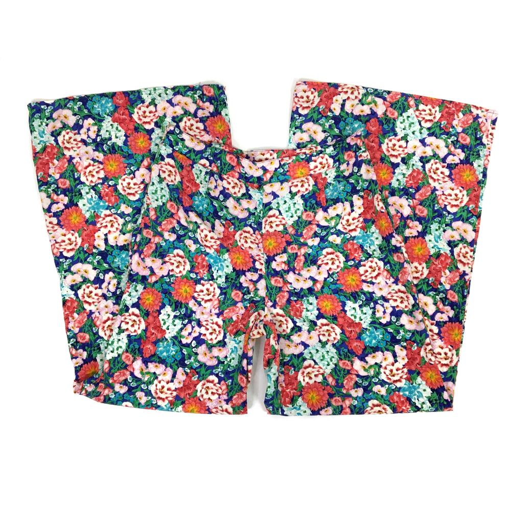 Ark & Co wide leg floral print pants Size Large